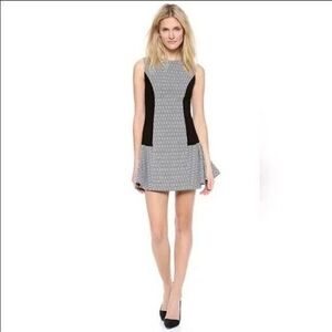 Alice + Olivia Bettina Drop Waist Flutter Dress